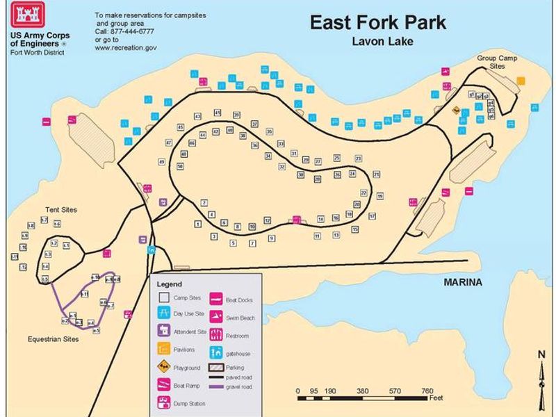 East Fork Park Map