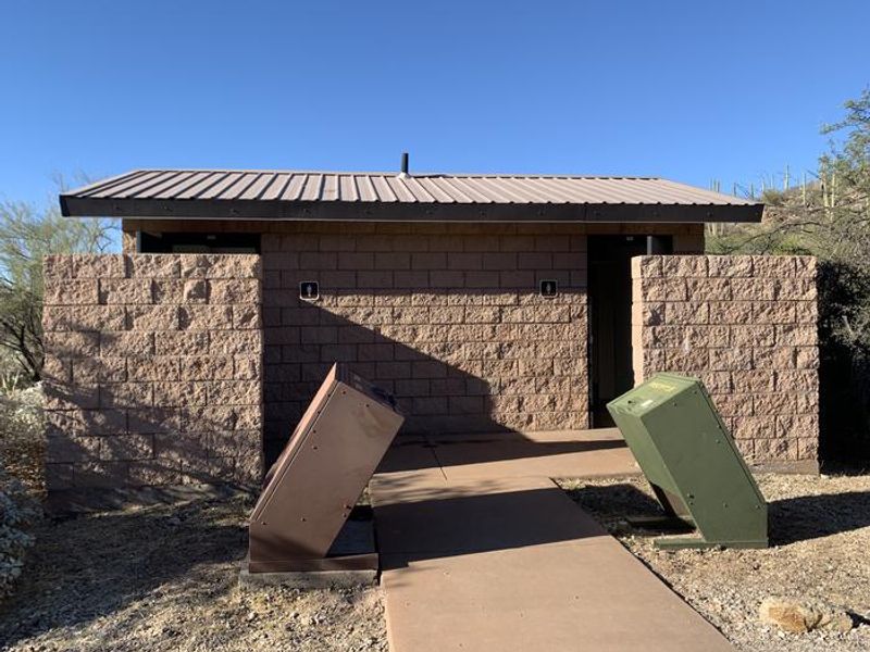 Two pit toilets available - shared between Ramada 1 & 2, as well as surrounding picnic areas