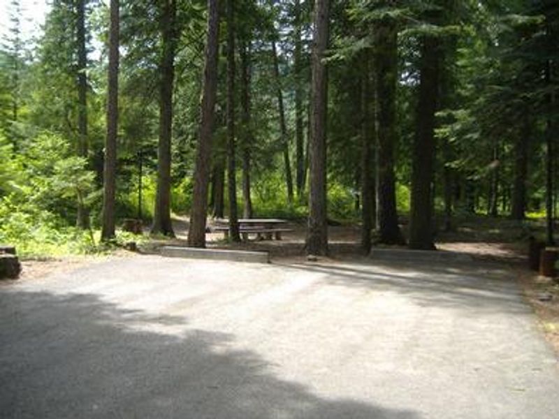 Yaak River Campground site
