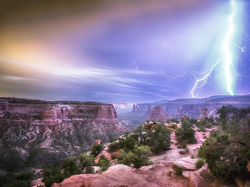 Thunderstorm Over Colorado National Monument