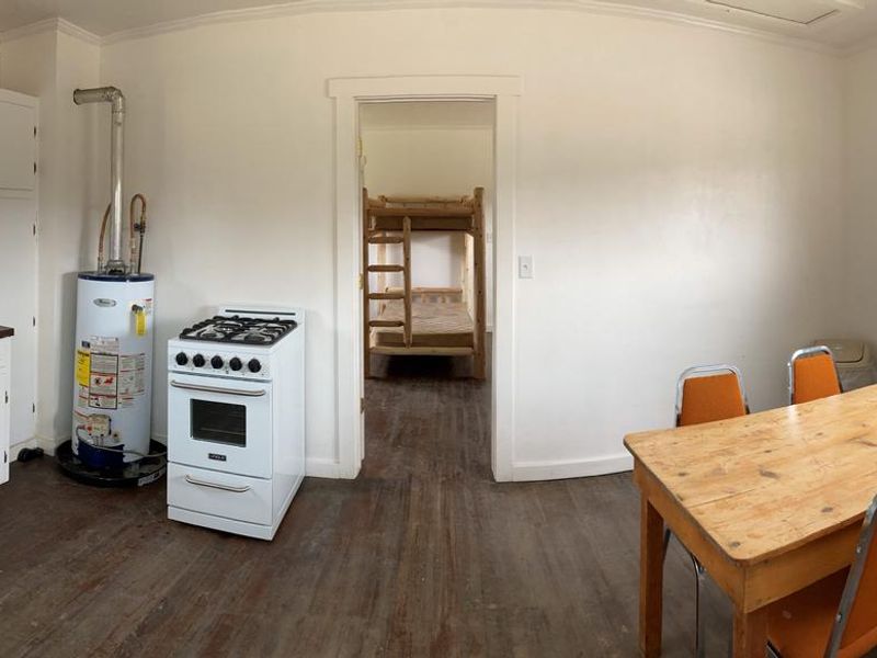 Orange Olsen Cabin entrance