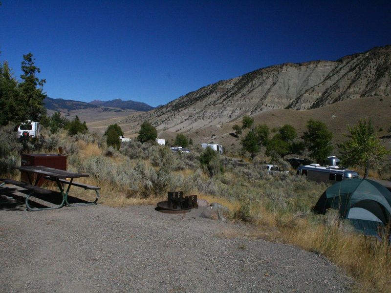 Mammoth Campsite #61, looking north