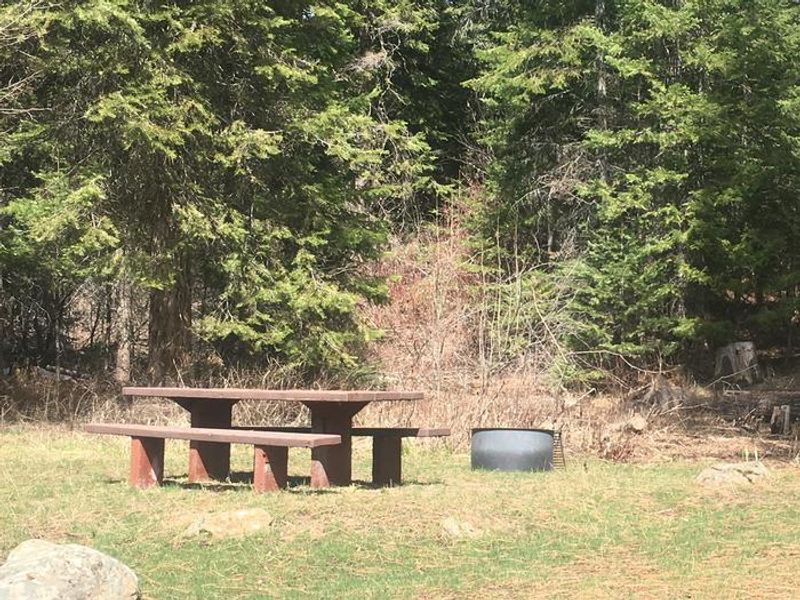 Campsite #4 at Cabin Creek Campground.