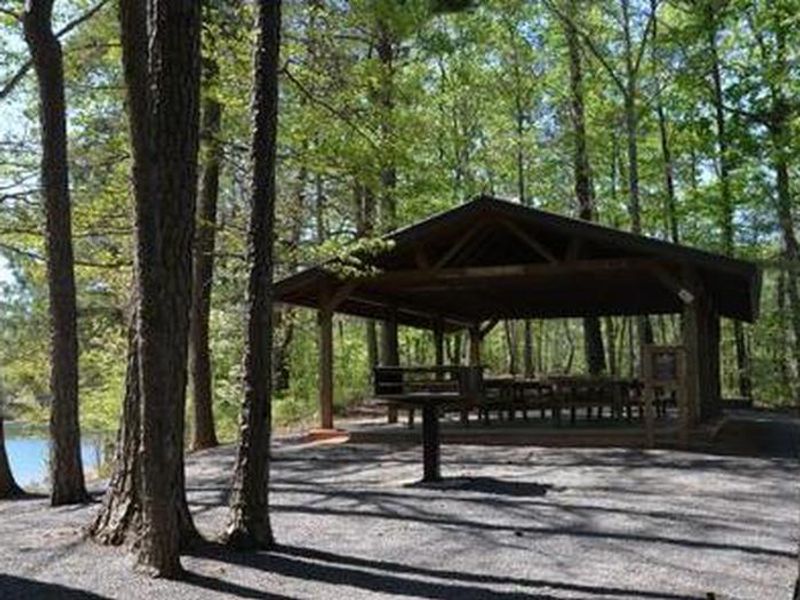 This picnic shelter is located on a peninsula and is surrounded by water. It's the perfect location for a day of picnicking and water activities. It seats 50 individuals. 