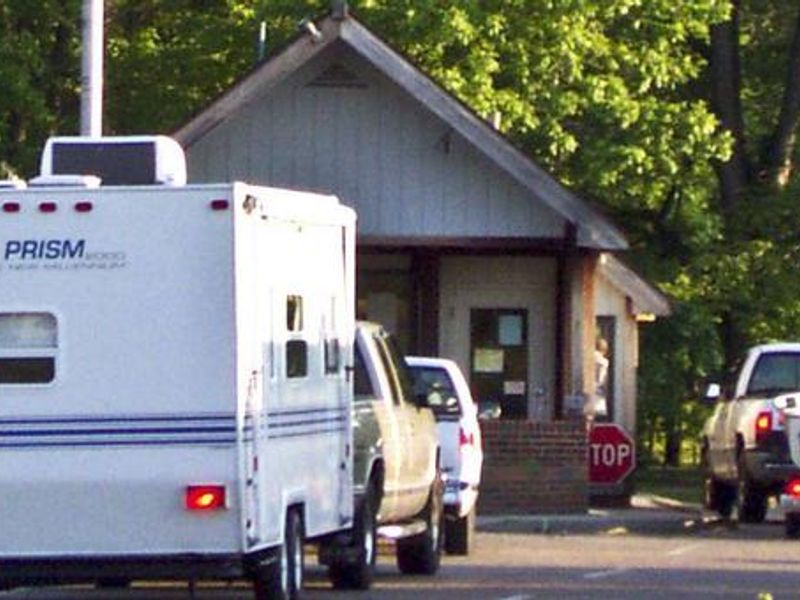 The entrance station of the Mill Creek Campground.