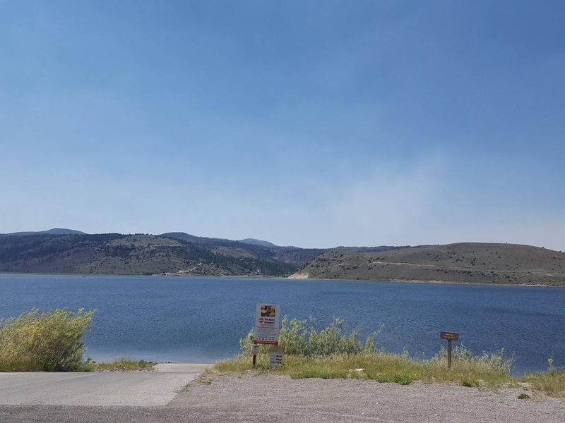 Panguitch lake boat ramp on the south shore