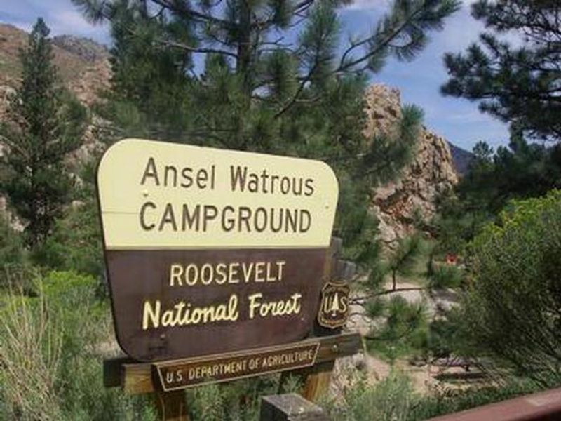 Ansel Watrous entrance sign