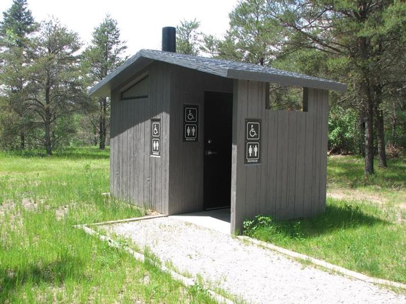 Meadows ORV Campground vault toilet
