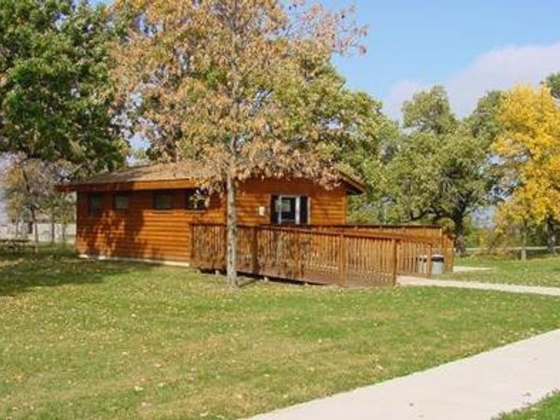 Outside view of Miners Retreat Enclosed Shelter (IA)