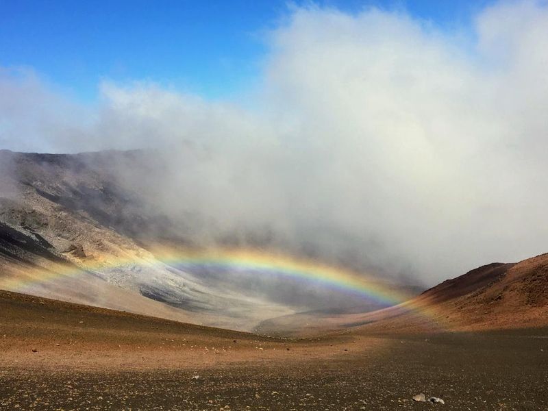 Wilderness cabins are located in the crater of Haleakalā National Park.