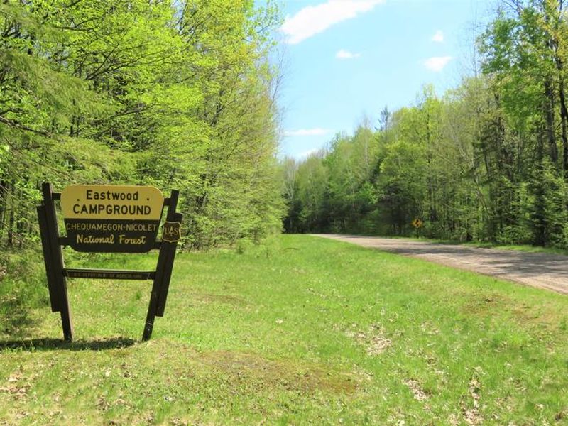 Entrance sign for the Eastwood campground