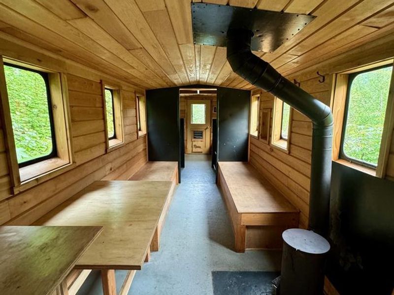 Restored cabin interior