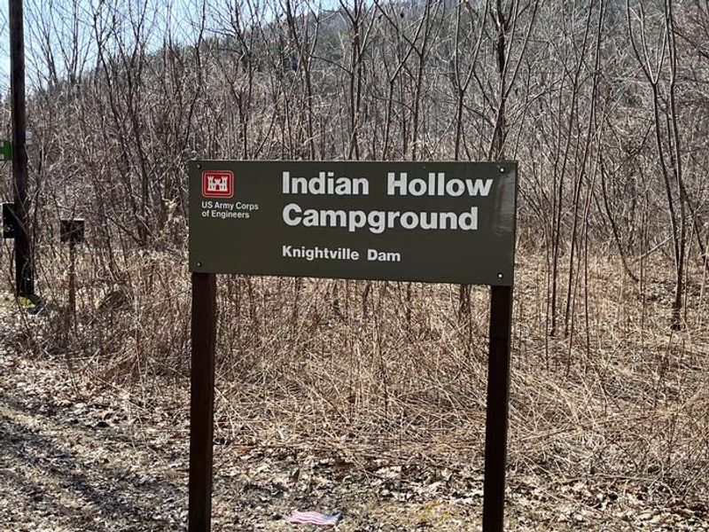 Indian hollow entrance sign. 