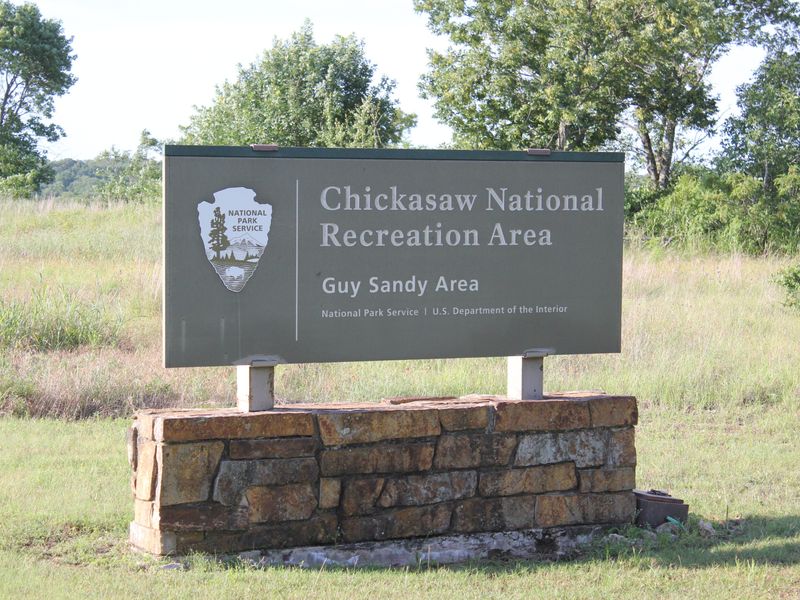 Entrance sign for Guy Sandy