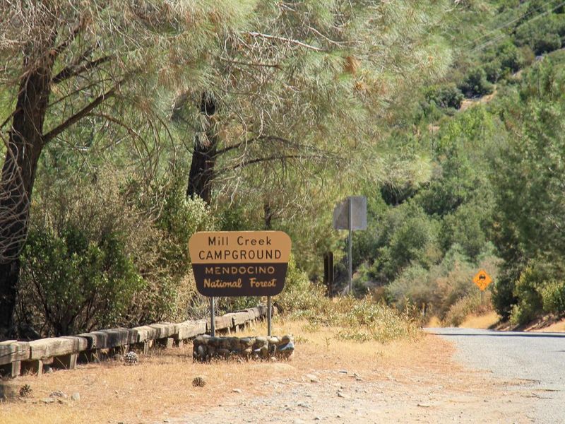 Mill Creek Campground Sign