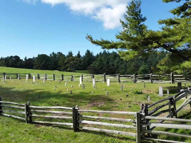 This historic cemetery is located near Mile Post 245.5.  Some of the graves date back into the 1880's.  