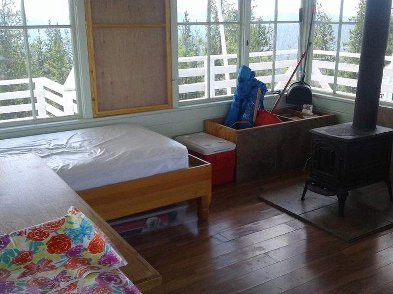 Minton Peak Lookout-wood stove
