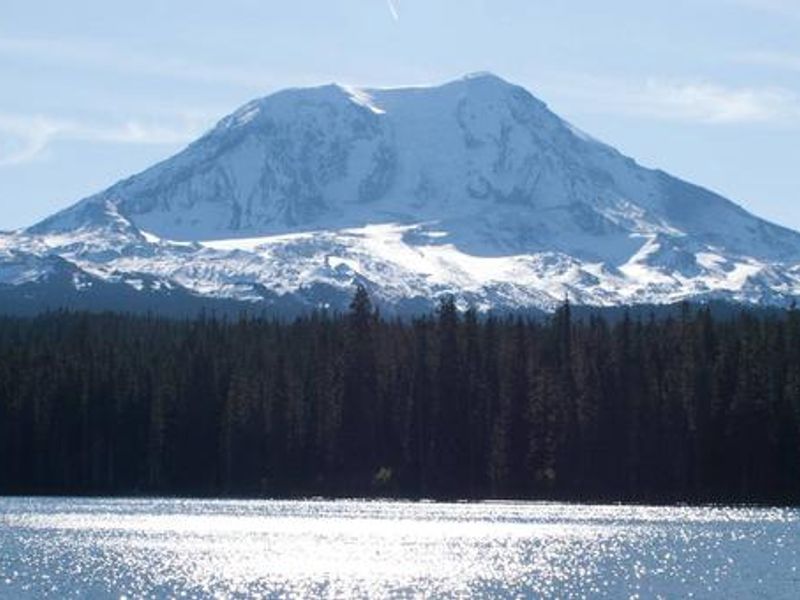 Mt. Adams behind Takhlakh Lake