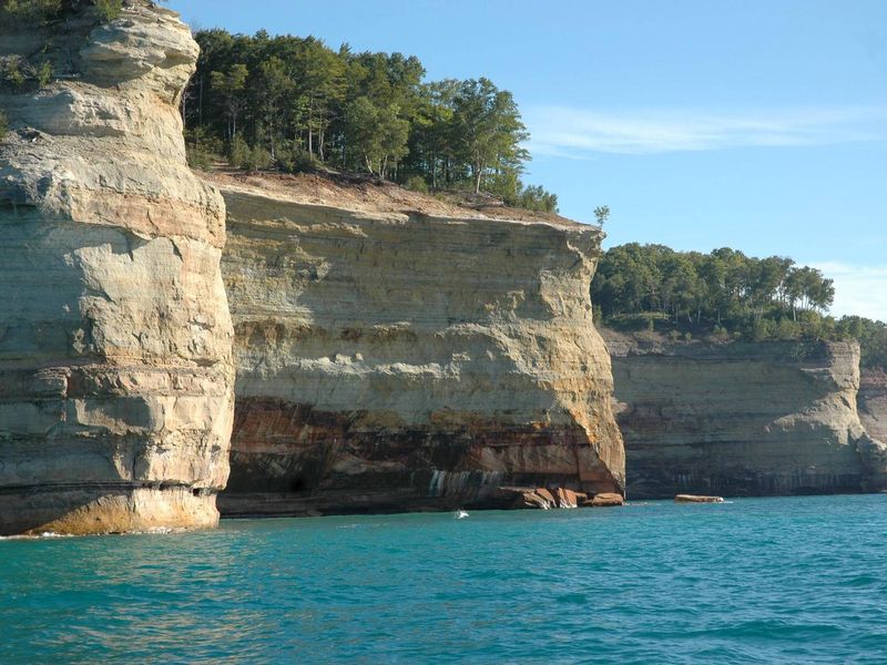 Photo of Battle Ship Row rock formation
