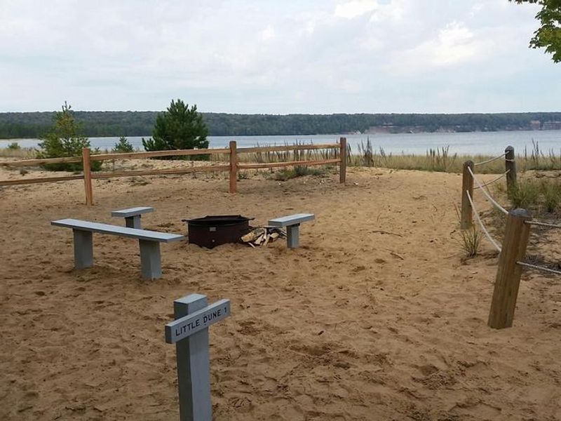 Campsite overlooking Lake Superior