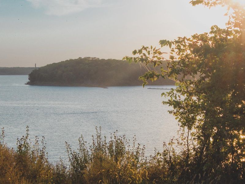 Sunset from Sanders Mound in Overlook Park