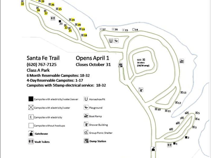 Map of Santa Fe Trail Site