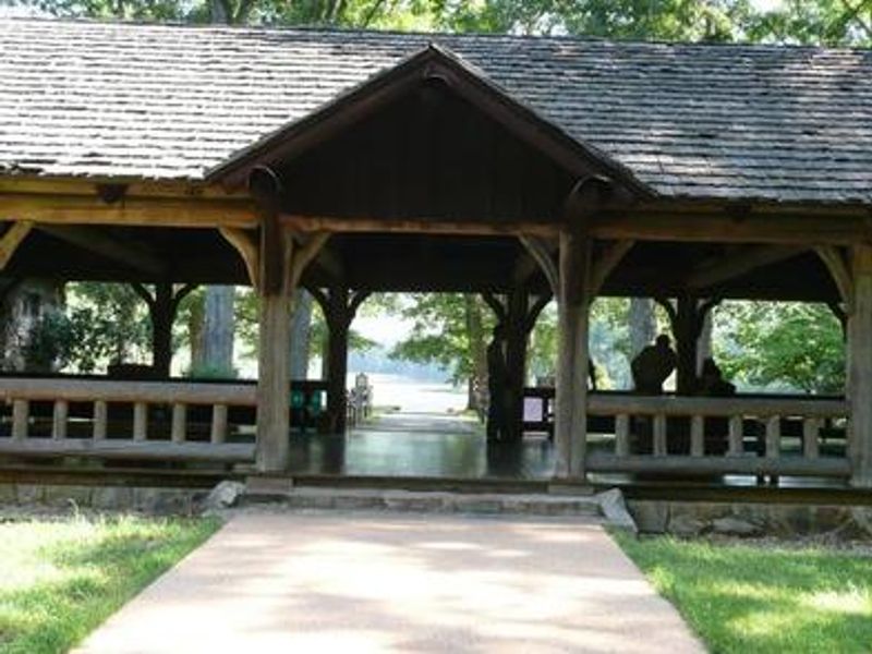 Beach Bathhouse Pavilion at Lower Lake