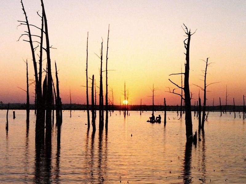 Sunset on Sardis Lake