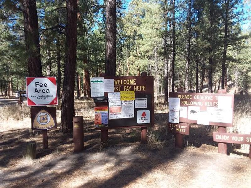 Jemez Falls information boards