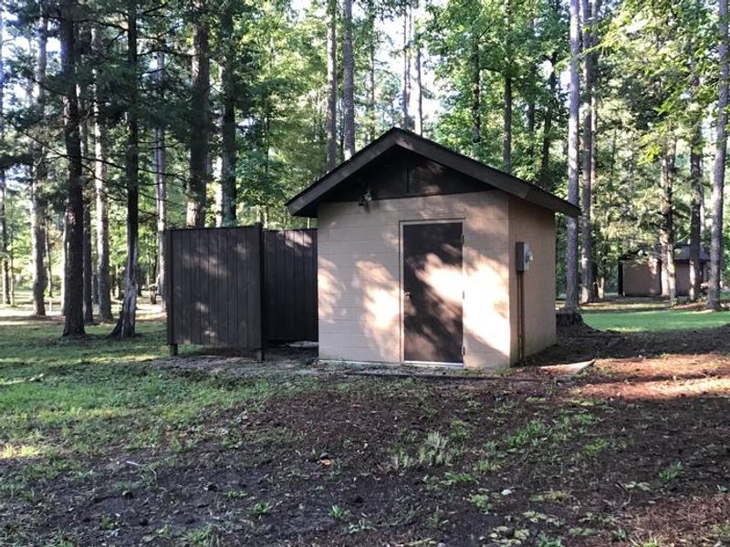 A photo of shower facility at Collins Creek Campground (SC)
