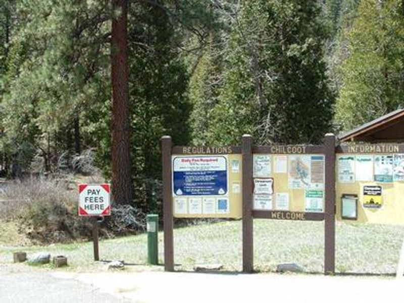 CHILCOOT Campground Welcome Sign