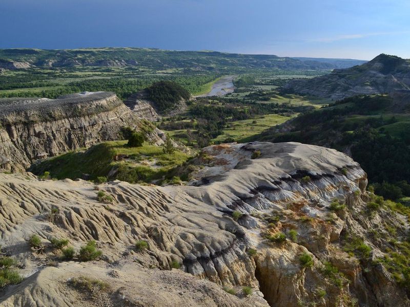 Barren Buttes in the North Unit of the park