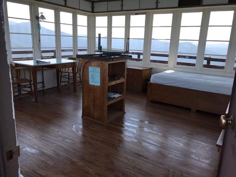 Up Up Lookout Tower inside cab.