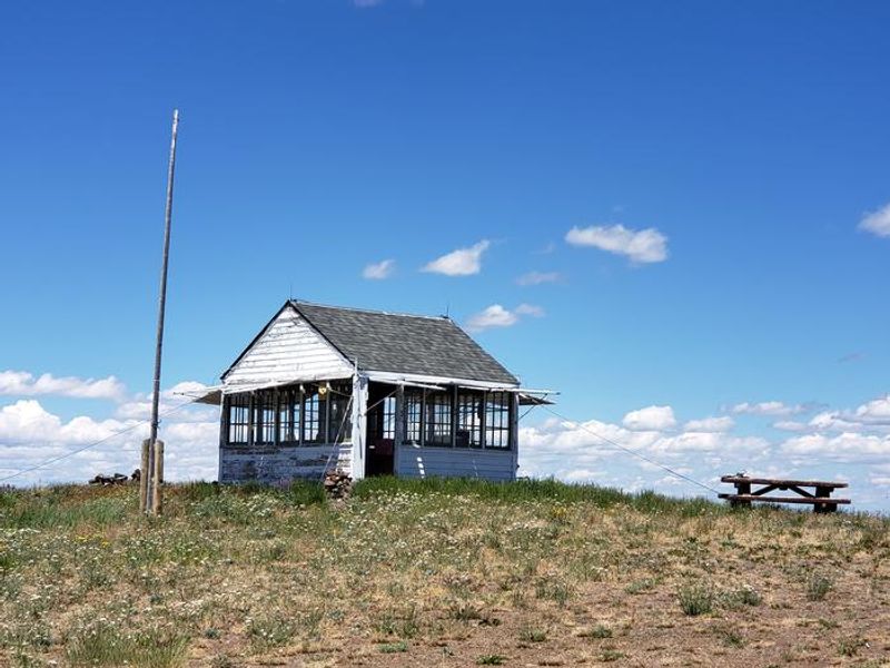 Lookout, Flagpole, and Picnic Table