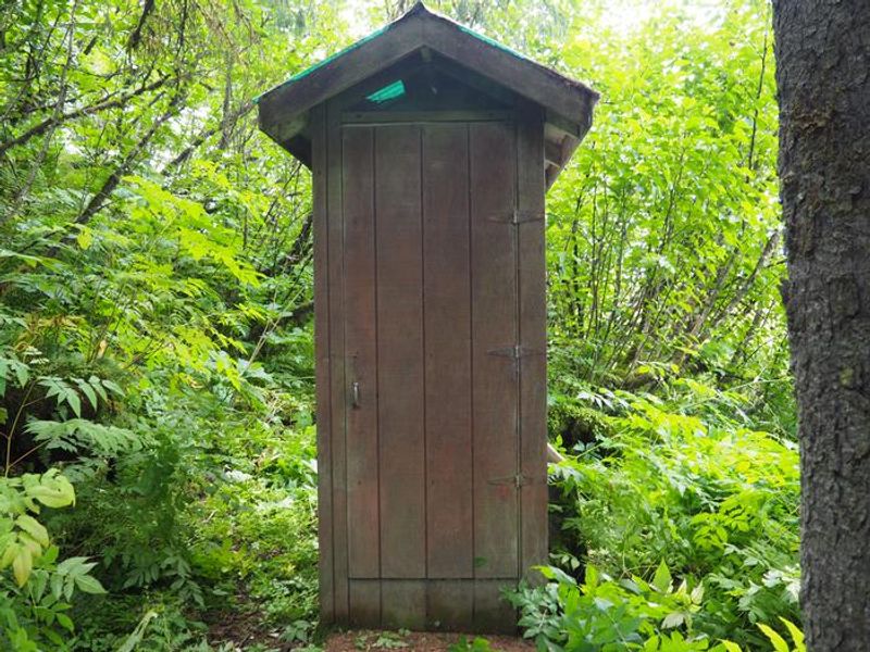 Sergief Island Cabin outhouse