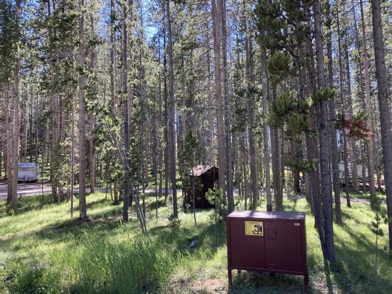 Food storage lockers are available in the campground.