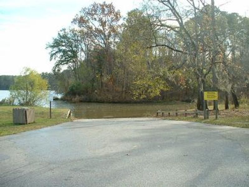 Boat ramp in day use area