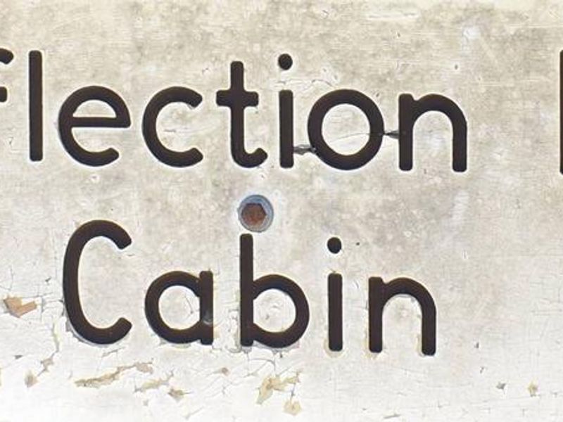 Reflection Lake Cabin Sign