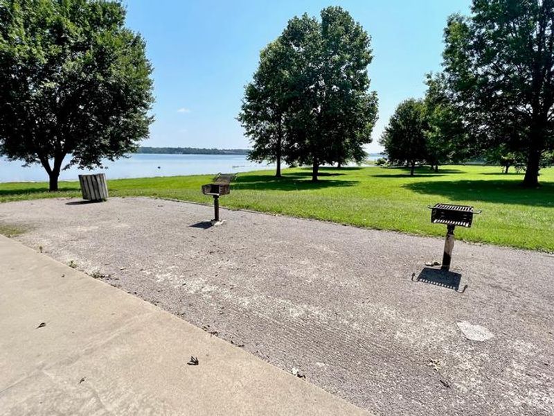 Grills Are Available for Use Near Picnic Shelter 