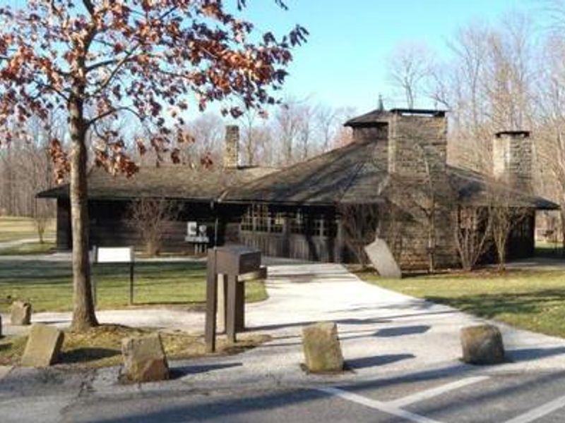 The Octagon Shelter in fall