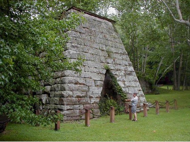 Historic Iron Furnace at Lake Vesuvius