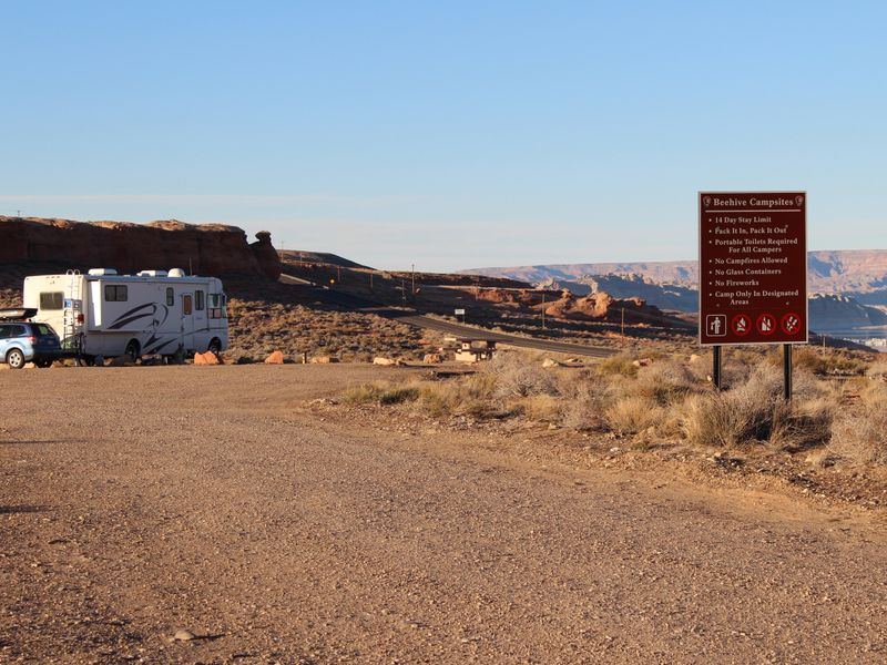 The Beehive campground has six sites and no amenities.