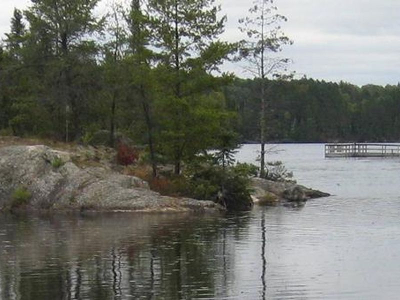 View of Fenske Lake from boatlanding.