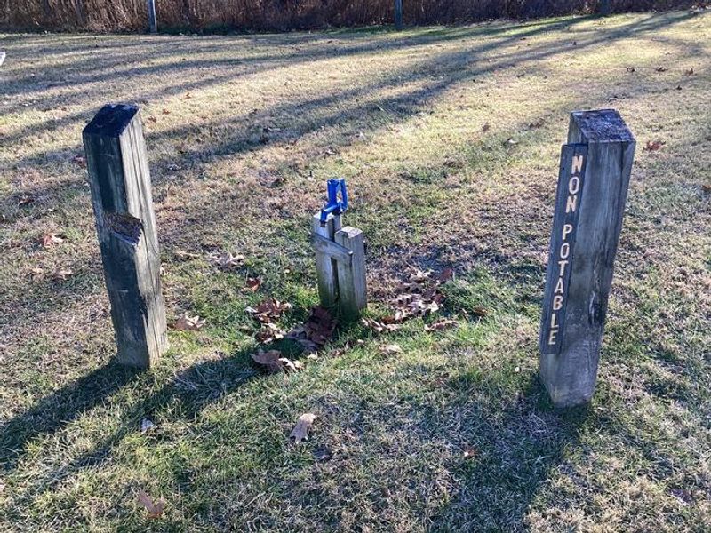 A photo of communal non-potable water hydrant at Youngs Creek Campground