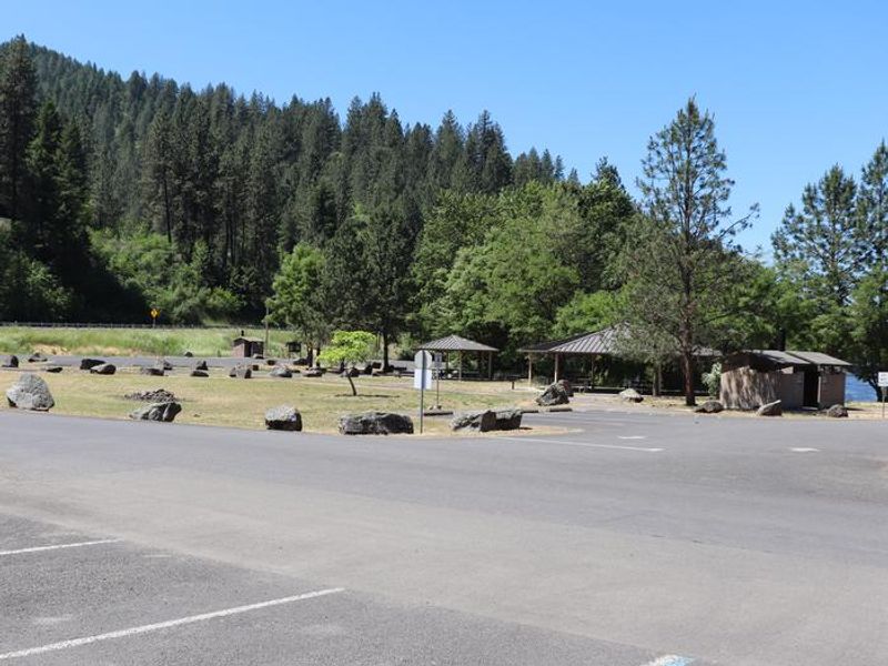Pink House Recreation Site offers two day use pavilions for reservation.