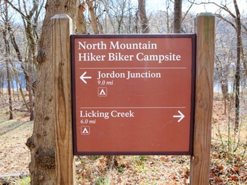 Hiker-Biker campsites are easily located along the towpath.