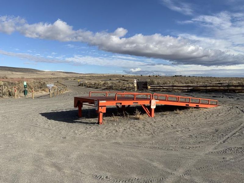 Loading/Unloading ramp located in the day use parking area