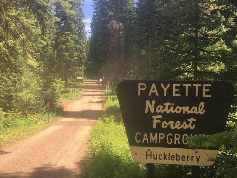 Entrance to Huckleberry Campground.