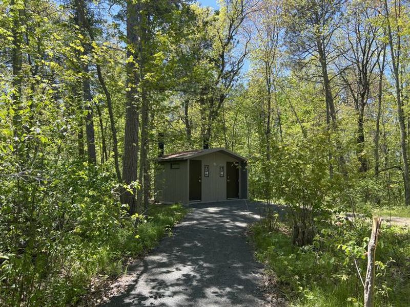 A photo of restrooms at CASS LAKE LOOP