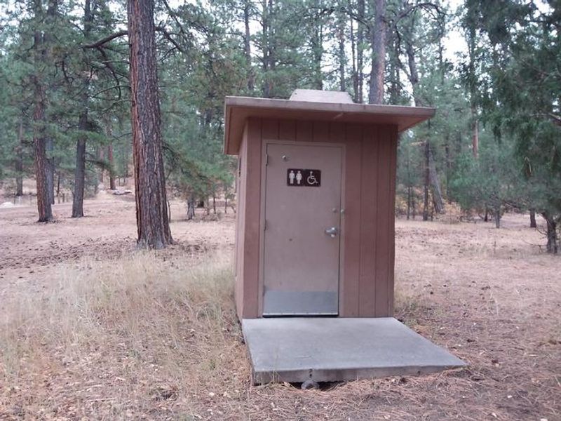 Amole Canyon Restroom located at the day use trailhead about 1/10 of mile away from the group shelter